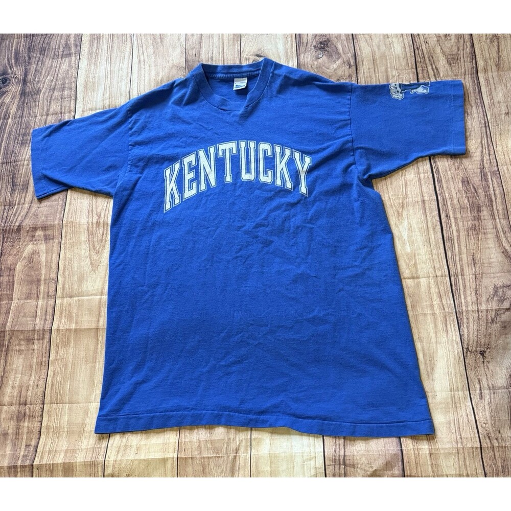 Vintage Kentucky Wildcats Salem Sportswear T Shirt Sleeve Graphic Size XL Defect